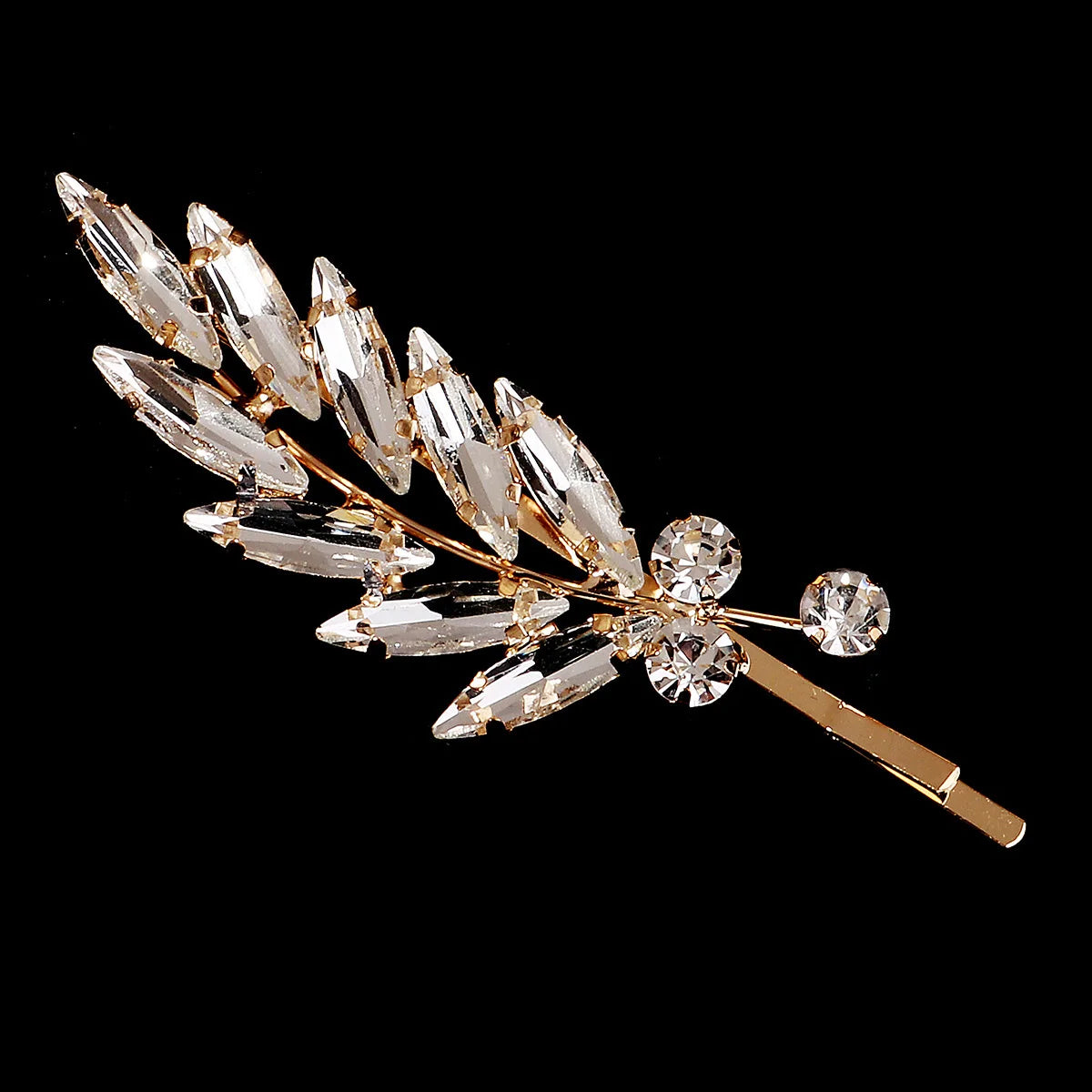 Fashion Bridal Barrettes Clear Crystal Women Hair Ornaments Hair Pins Women Hair Clips Bridal Hair Jewelry Accessories