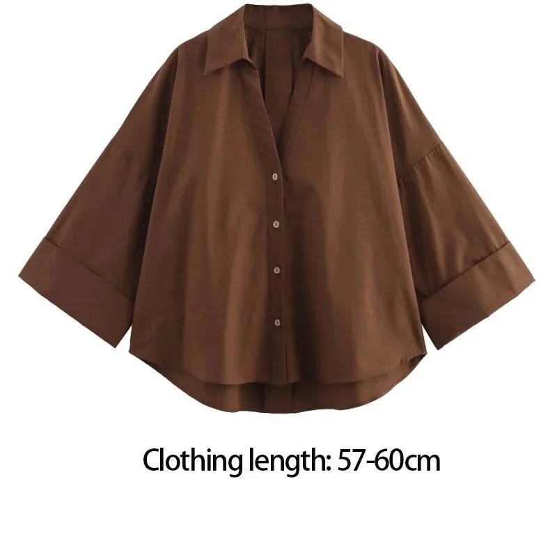 Woman Short Sleeve Oversized Shirts