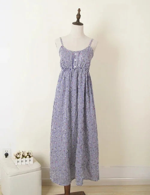 Summer Large Size Long Dress Beach Vacation Floral Dress for Women