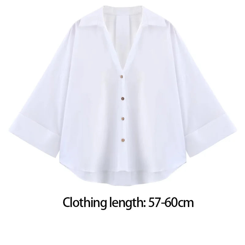Woman Short Sleeve Oversized Shirts