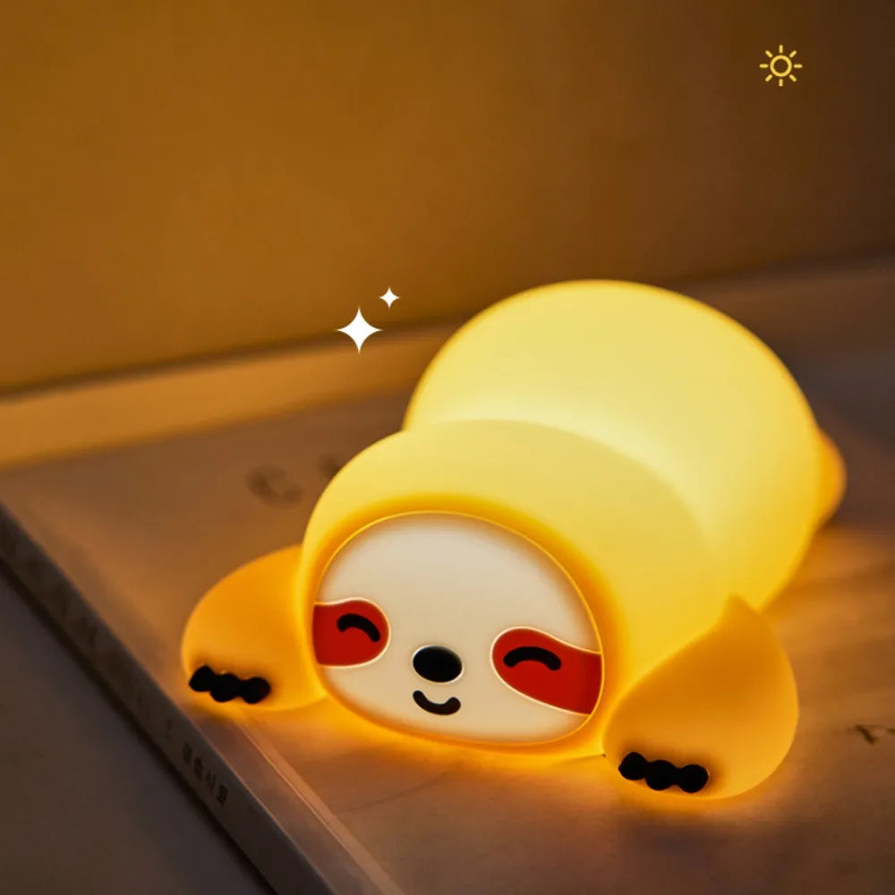 Squishy Night Lamp Fox Rabbit Nightlight With Touch Sensor