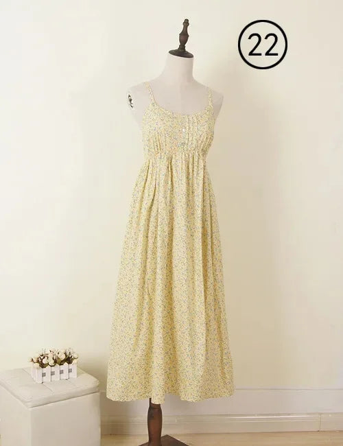 Summer Large Size Long Dress Beach Vacation Floral Dress for Women