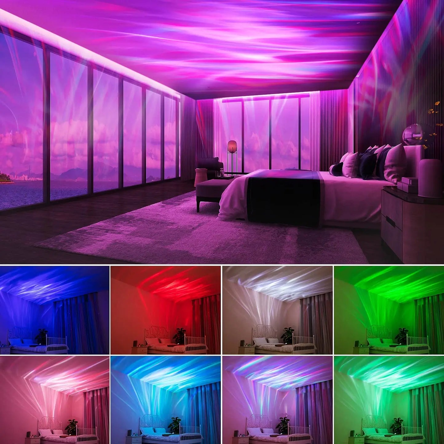 Star Aurora Night Light White Noise Galaxy Projector