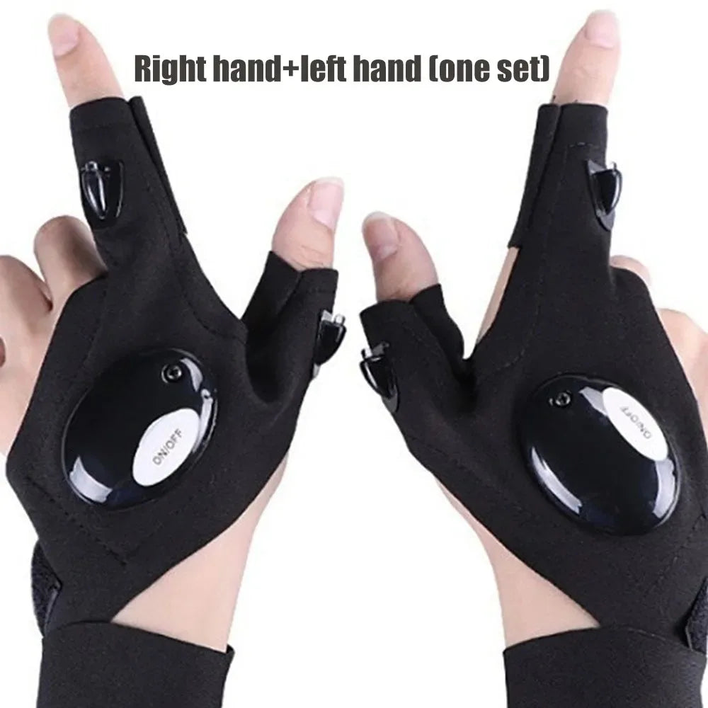 Glove With Lights Tool Gadgets for Repair