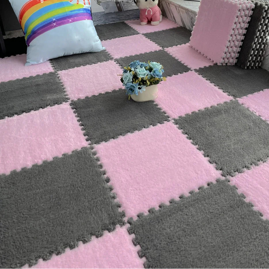 Soft Plush Mat Puzzle Carpet Warm Playmat