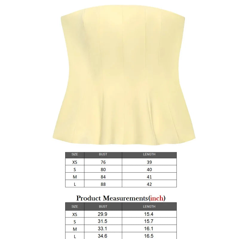 TRAF 2025 Summer Woman Fashion Double Sided Cloth Chest Wrapped Top Casual Slim Sleeveless Camis
