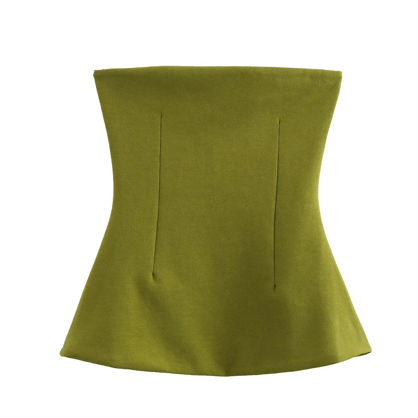 TRAF 2025 Summer Woman Fashion Double Sided Cloth Chest Wrapped Top Casual Slim Sleeveless Camis