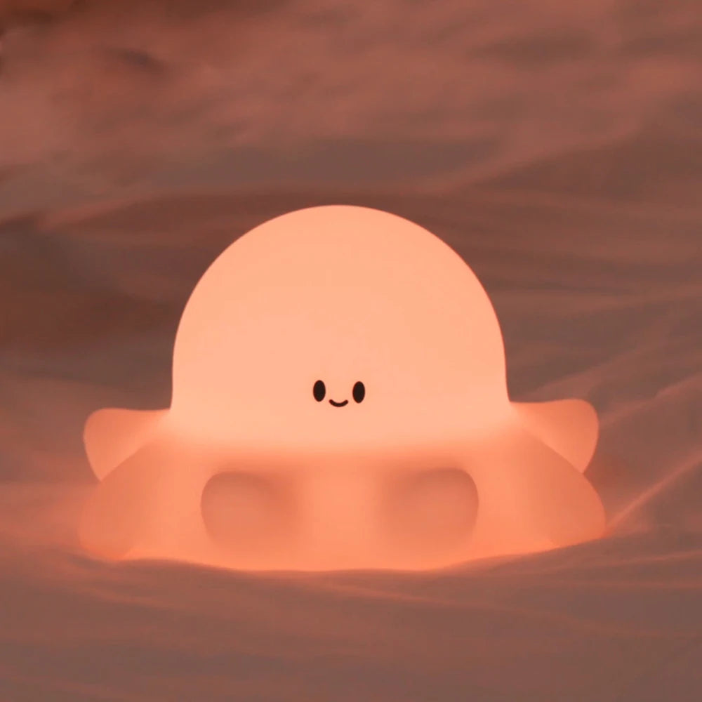 Squishy Night Lamp Fox Rabbit Nightlight With Touch Sensor