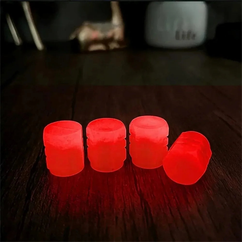 20PCS Luminous Tire Valve Caps Night Glowing Car Decor
