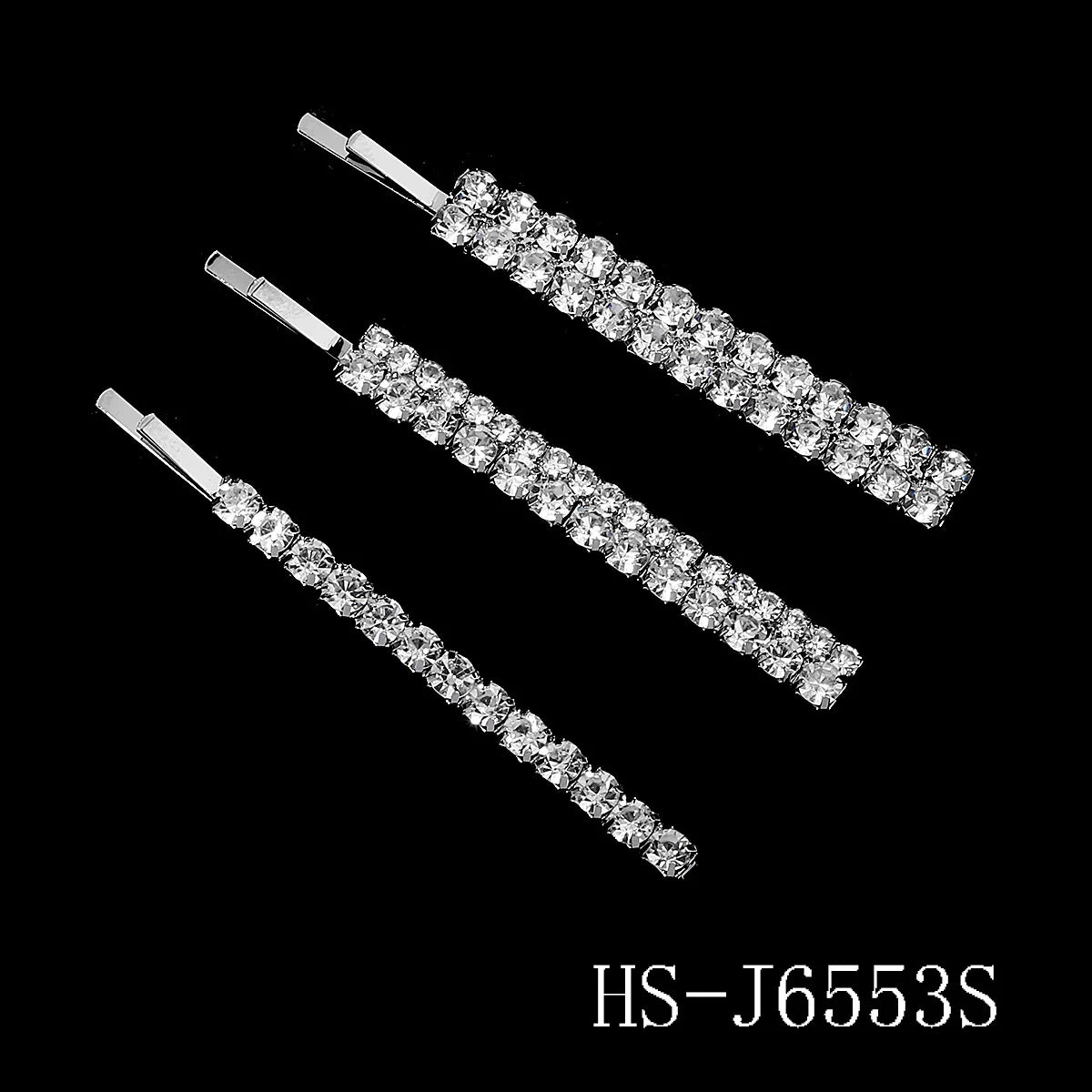 Fashion Bridal Barrettes Clear Crystal Women Hair Ornaments Hair Pins Women Hair Clips Bridal Hair Jewelry Accessories