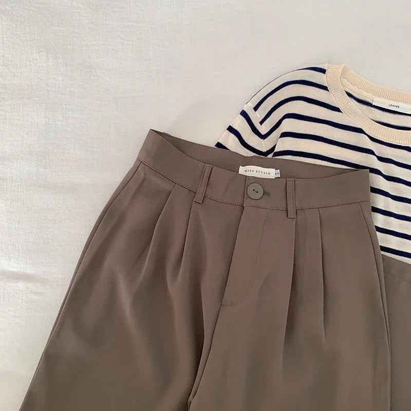 Women Pants Straight Office Ladies