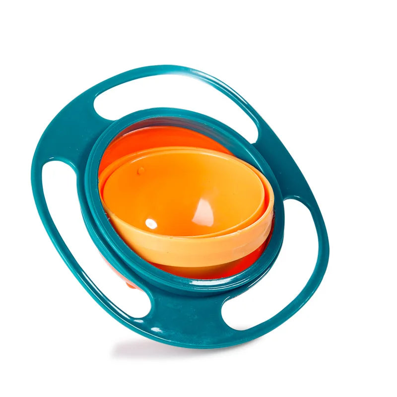 360 Degree Rotate Spill-Proof Bowls for Toddler Baby Kid