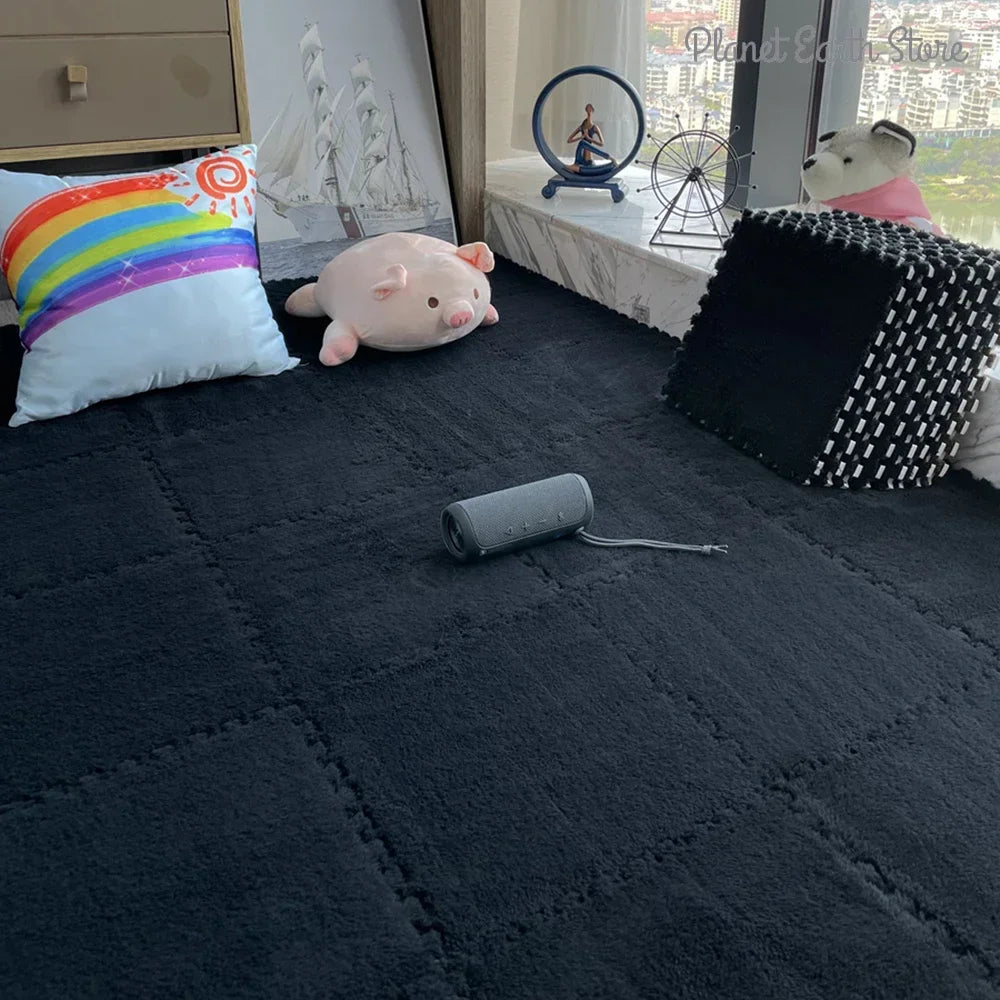 Soft Plush Mat Puzzle Carpet Warm Playmat