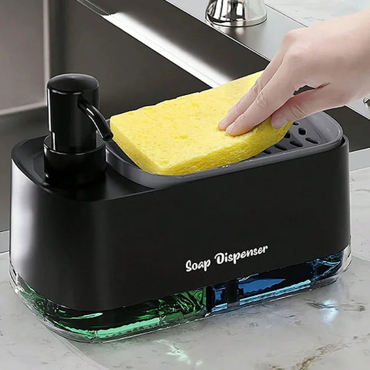 Dual Soap Dispenser with Sponge Holder