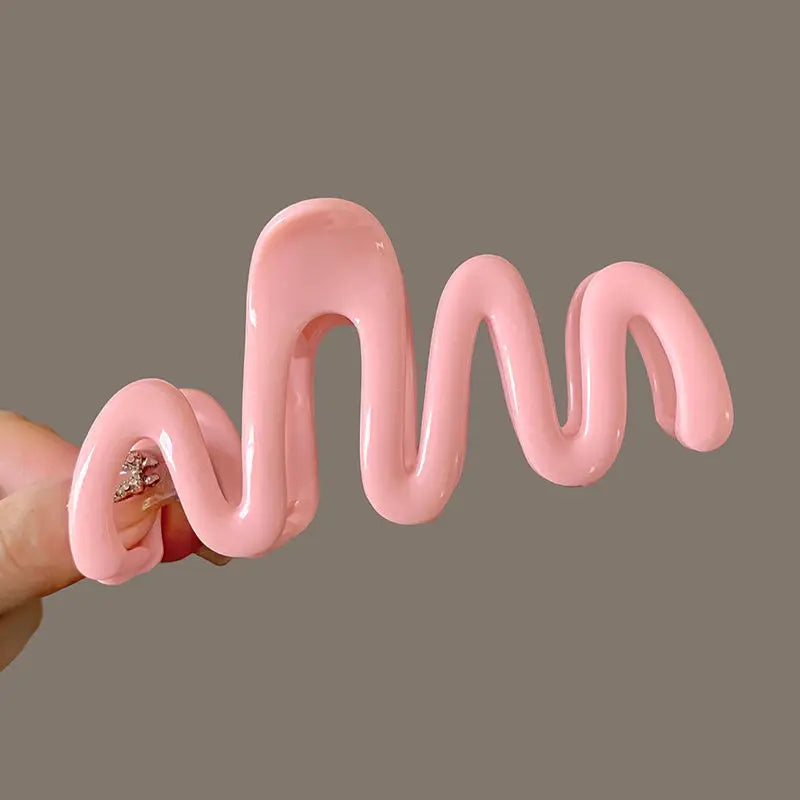 10.5cm Wave Crab Claw Clips Women Korean Plastic Shark Hair Clips Geometry High Ponytail Barrette Hairpin Girl Hair Accessories