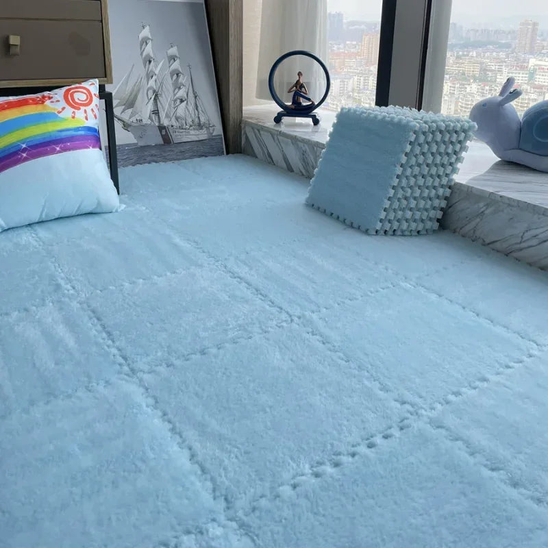 Soft Plush Mat Puzzle Carpet Warm Playmat