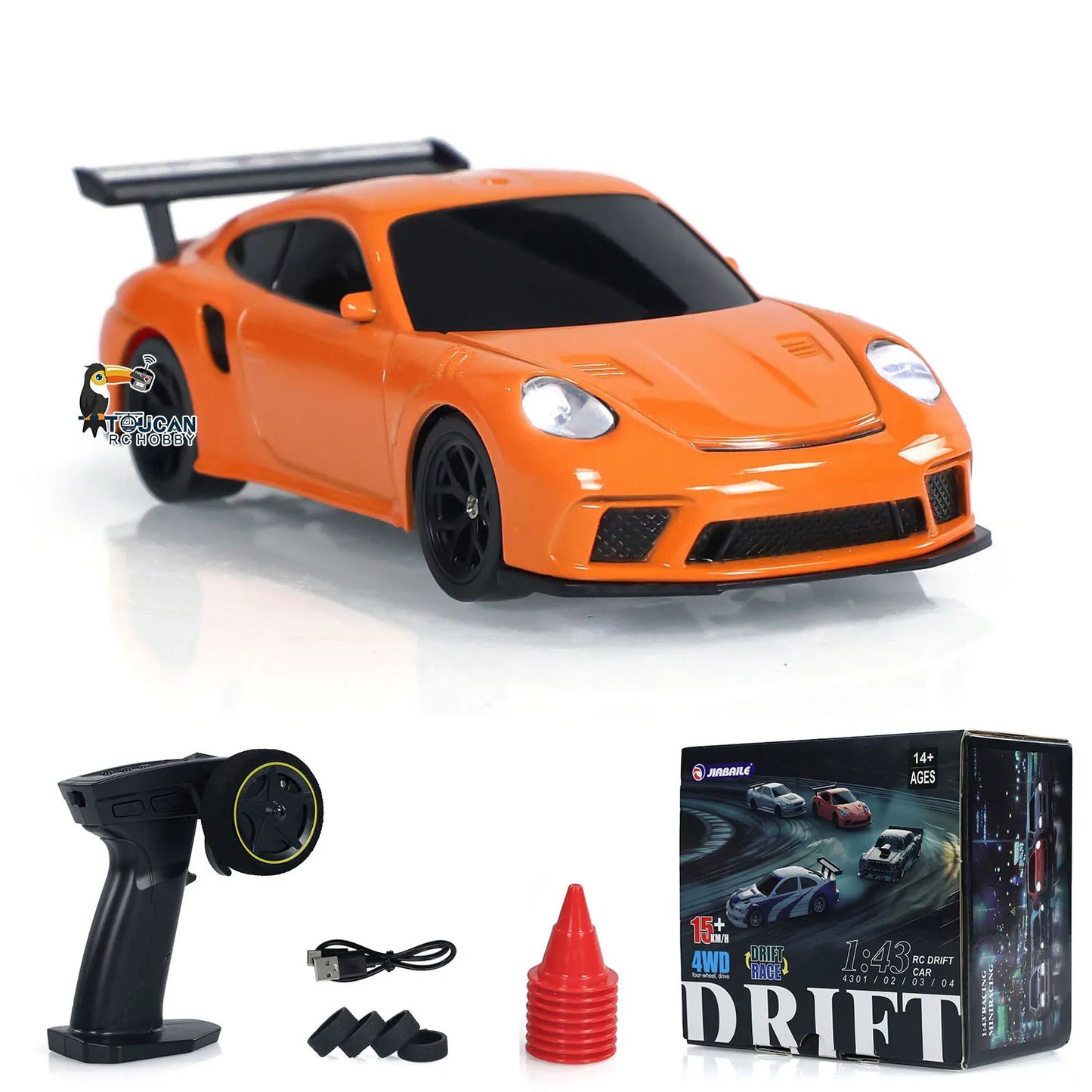 1/43 RC Ready To Go Race Car Remote Control Drift Car