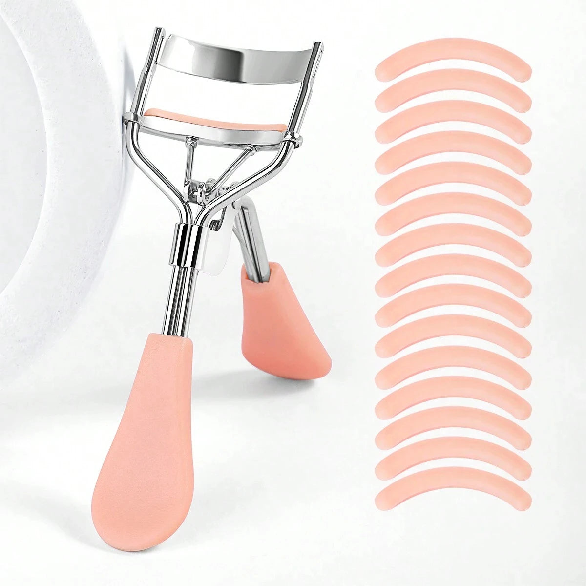 1pcs Eyelash Curler and 15 Silicone Pads Eyelash Curler