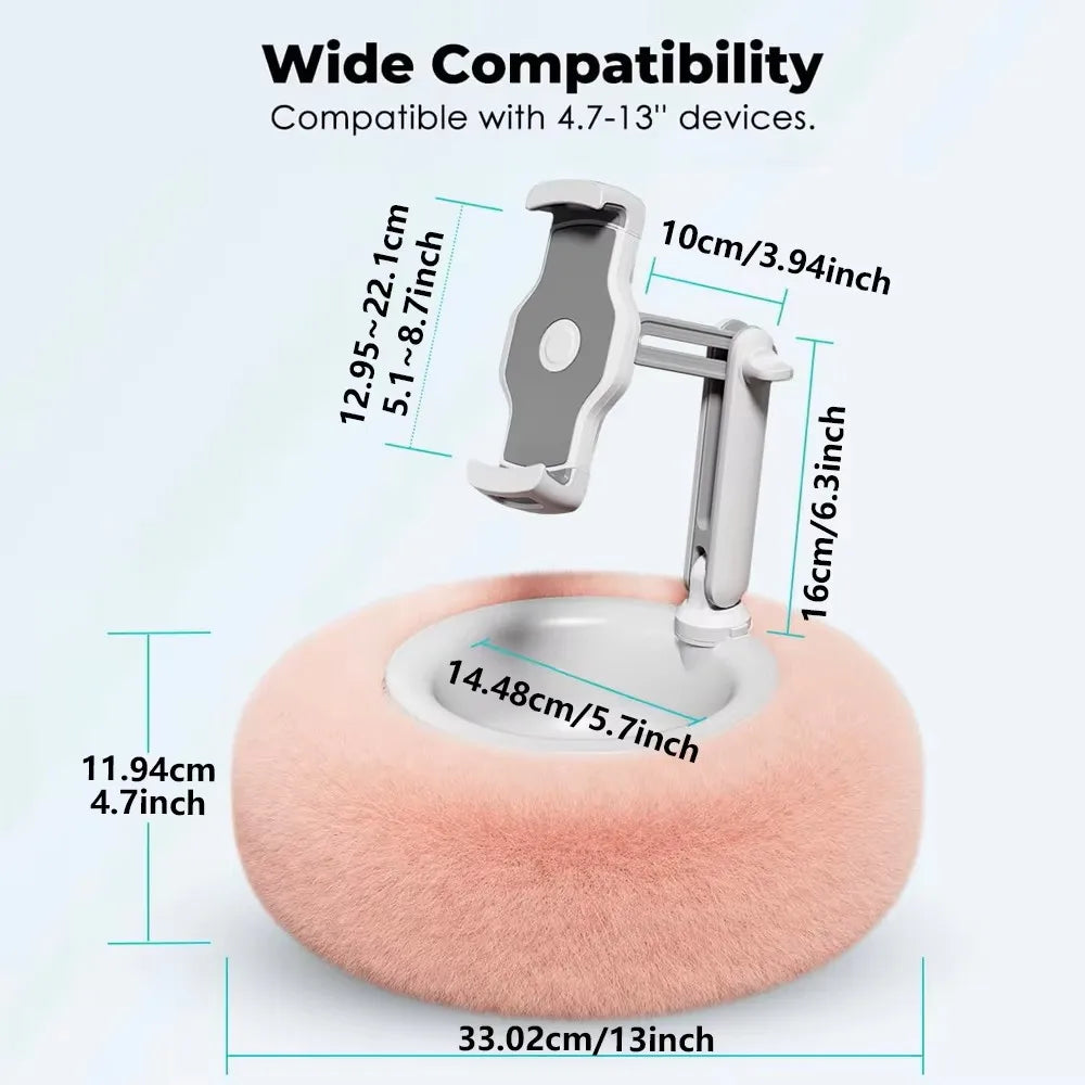 Plush Pillow Mobile Phone Tablet Holder