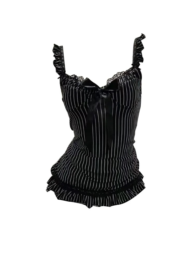 Stripes Slim Fit Shirt Women Short Sleeve Clothing