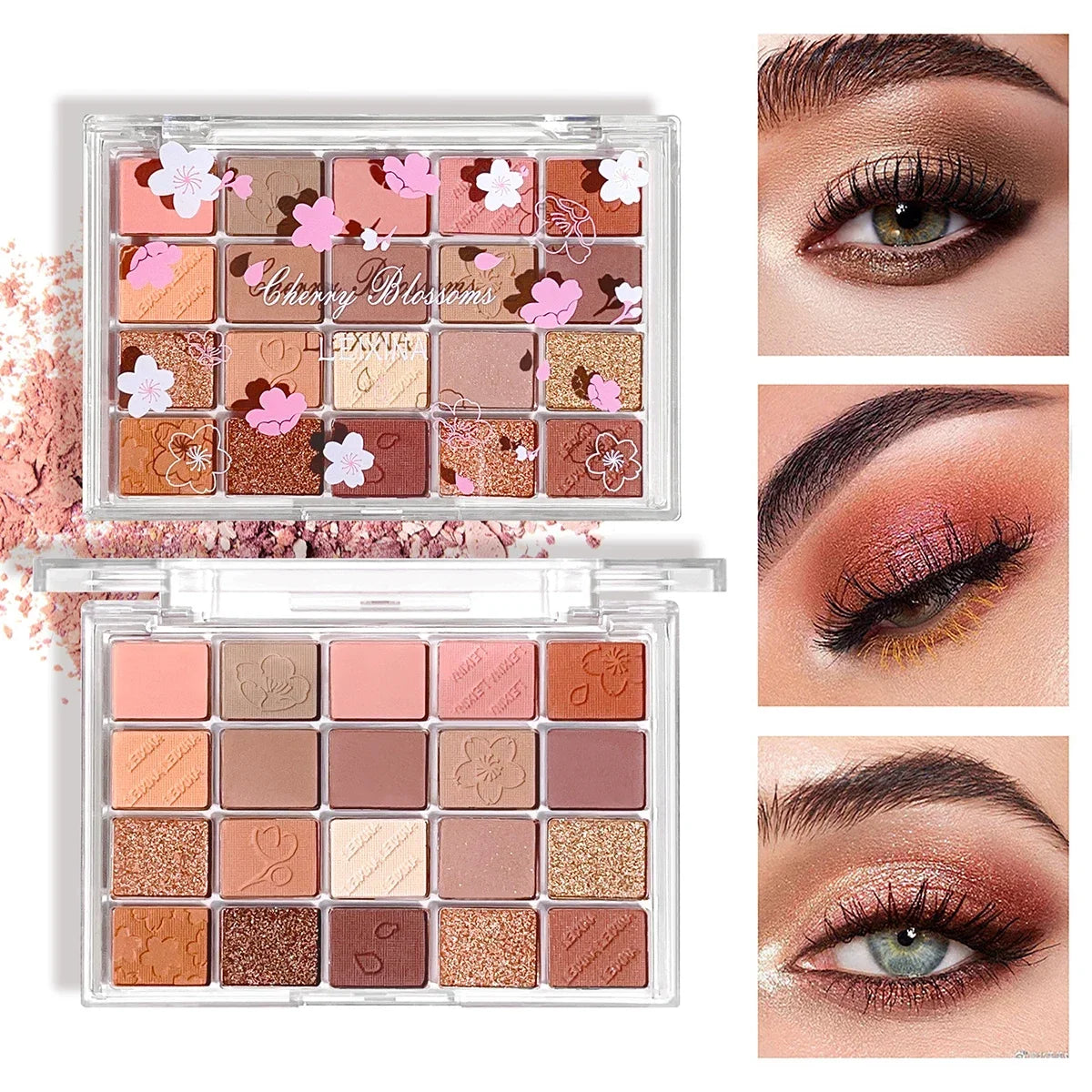 20-Color Eyeshadow Palette – Shimmer & Matte