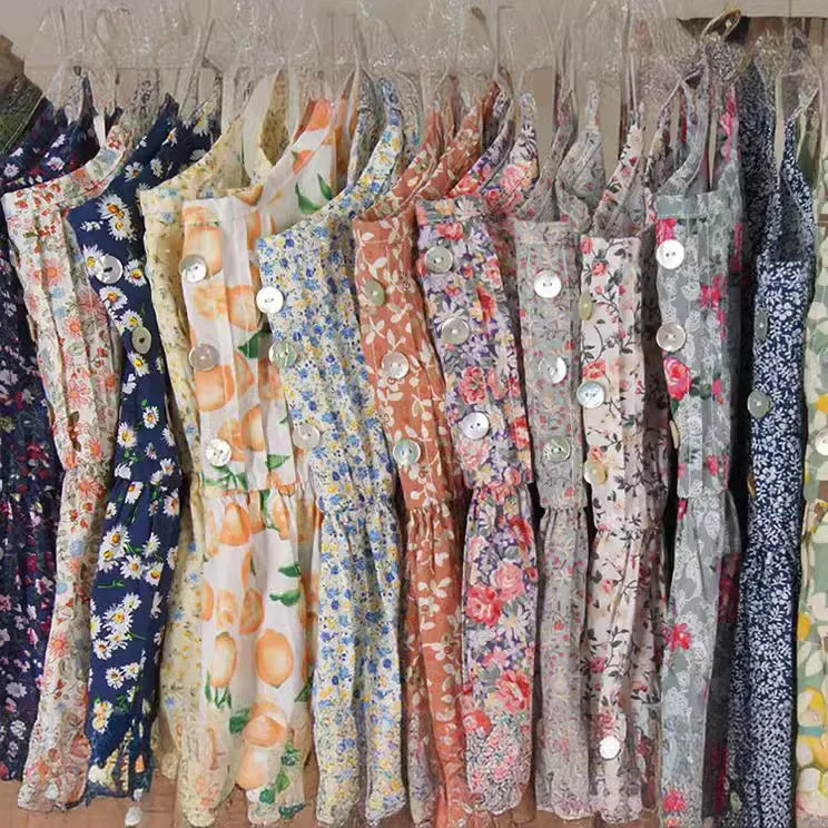 Summer Large Size Long Dress Beach Vacation Floral Dress for Women
