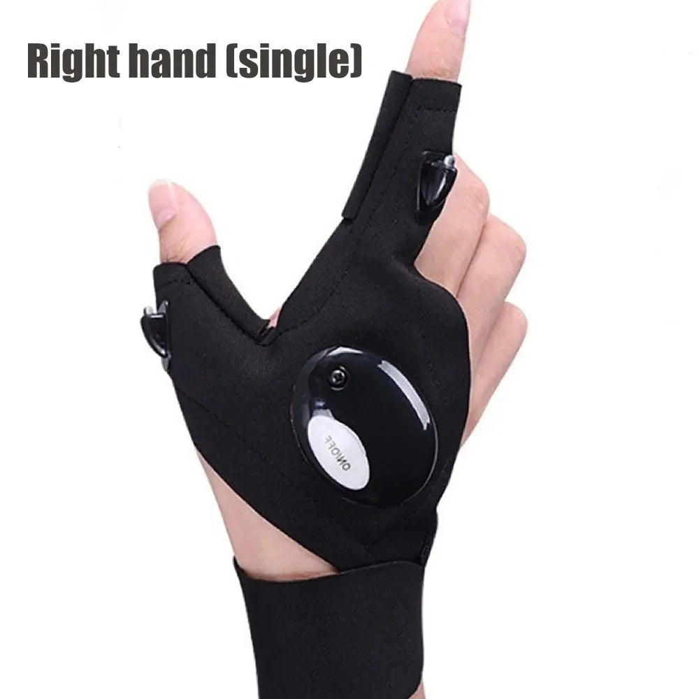 Glove With Lights Tool Gadgets for Repair