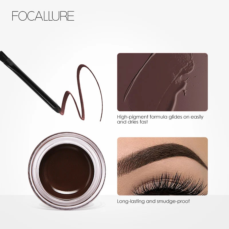 Eyebrow Cream Gel Long-lasting Waterproof With Brushes