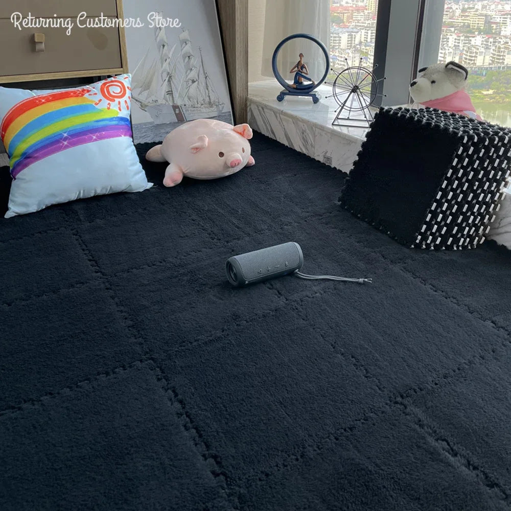 Soft Plush Mat Puzzle Carpet Warm Playmat