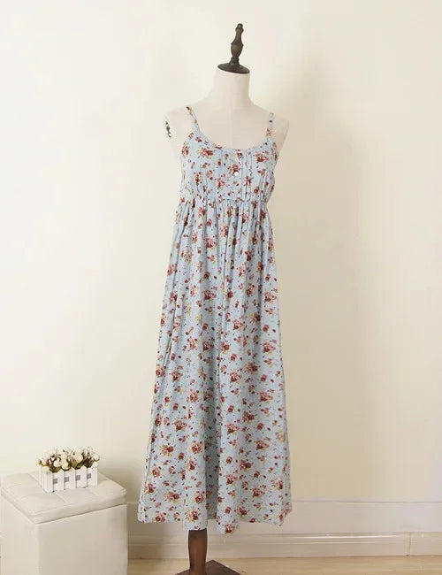 Summer Large Size Long Dress Beach Vacation Floral Dress for Women