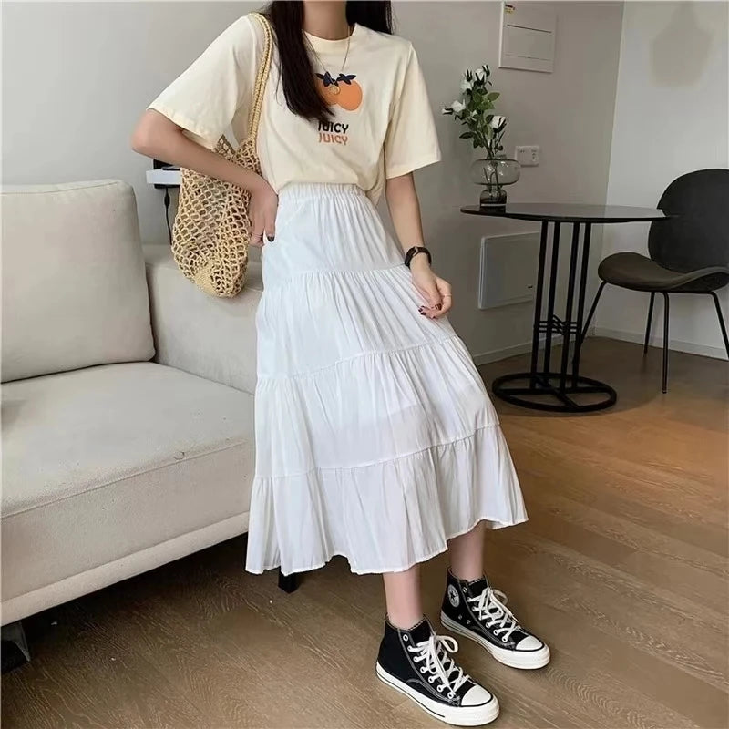 Women Elegant High Waist Skirts