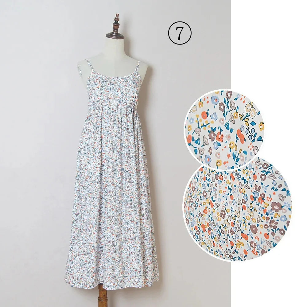Summer Large Size Long Dress Beach Vacation Floral Dress for Women