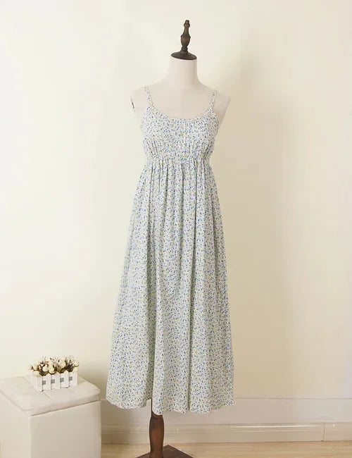 Summer Large Size Long Dress Beach Vacation Floral Dress for Women