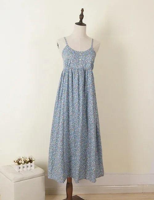 Summer Large Size Long Dress Beach Vacation Floral Dress for Women
