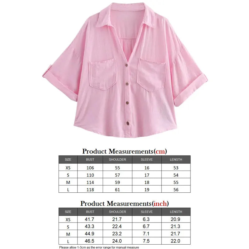 Woman Short Sleeve Oversized Shirts