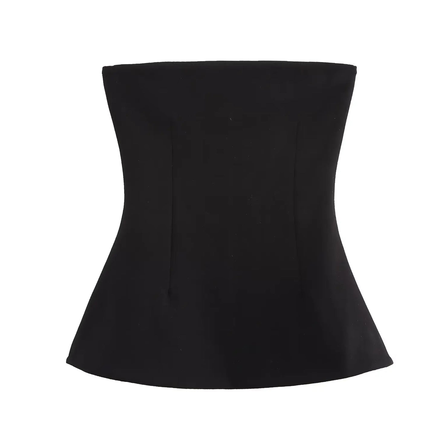 TRAF 2025 Summer Woman Fashion Double Sided Cloth Chest Wrapped Top Casual Slim Sleeveless Camis