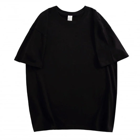 Cotton Women Summer T-shirt Loose Oversized Short-sleeved