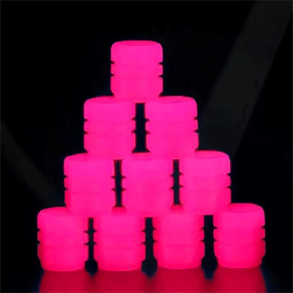 20PCS Luminous Tire Valve Caps Night Glowing Car Decor