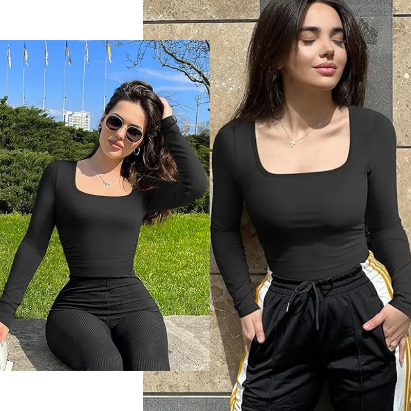 Bodysuit Long Sleeve Elastic Shapewear