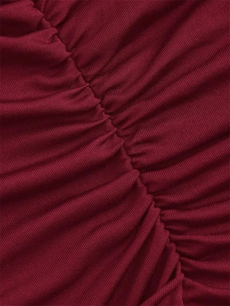 Women's Basic Sleeveless Ruched Tank Top