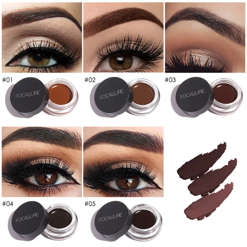 Eyebrow Cream Gel Long-lasting Waterproof With Brushes
