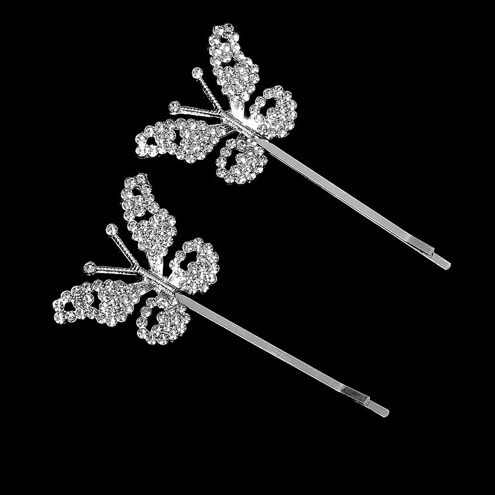 Fashion Bridal Barrettes Clear Crystal Women Hair Ornaments Hair Pins Women Hair Clips Bridal Hair Jewelry Accessories