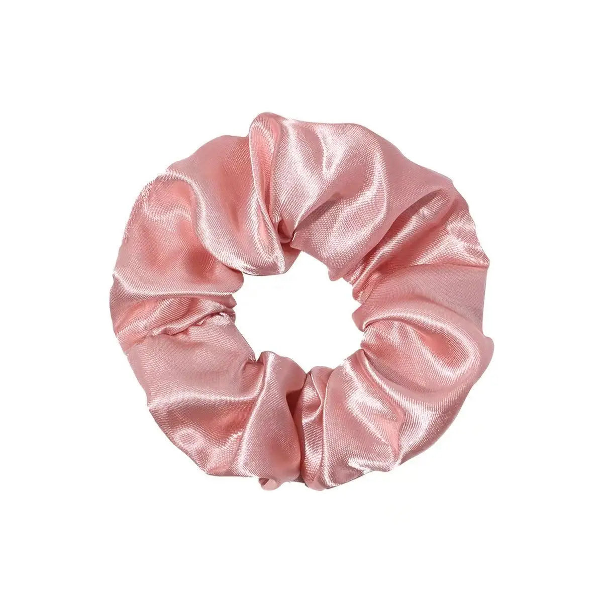 10pcs Women's Pink Satin Elegant Casual Large And Small Intestine Hair Circles Valentine's Day Gift