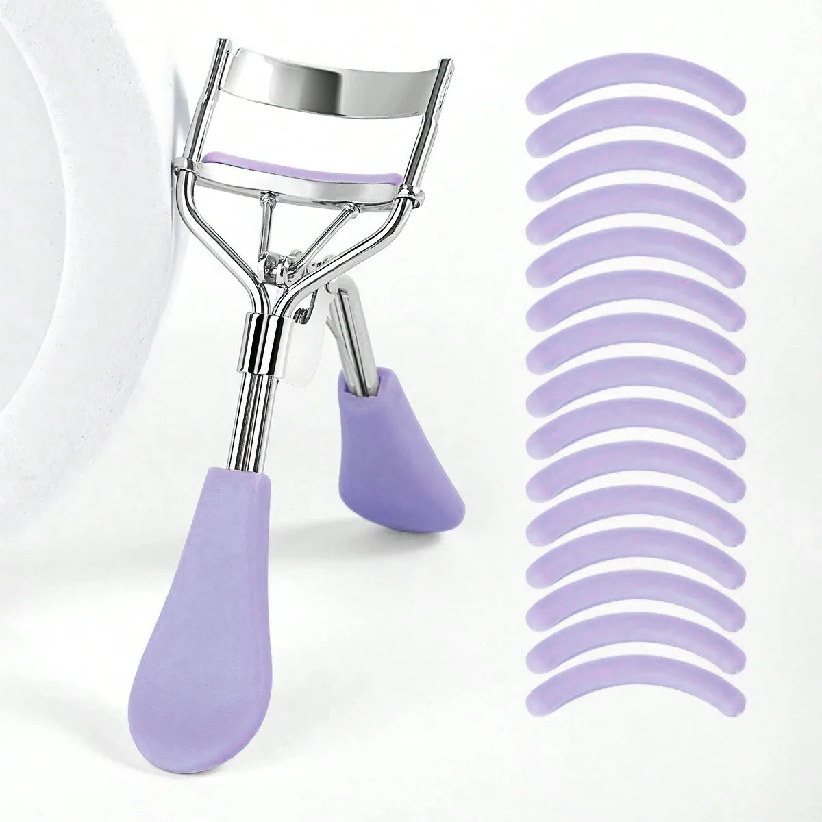 1pcs Eyelash Curler and 15 Silicone Pads Eyelash Curler